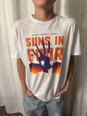 State Forty Eight Phoenix Suns Suns In Four Graphic T-Shirt White
